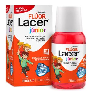 LACER COLUTORIO FLUOR SEMANAL 0,2 % FRESA 100 ML